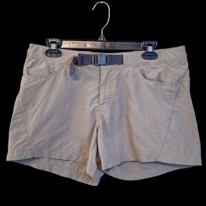 Columbia Women’s Khaki Athletic Shorts with Gray Waist Belt